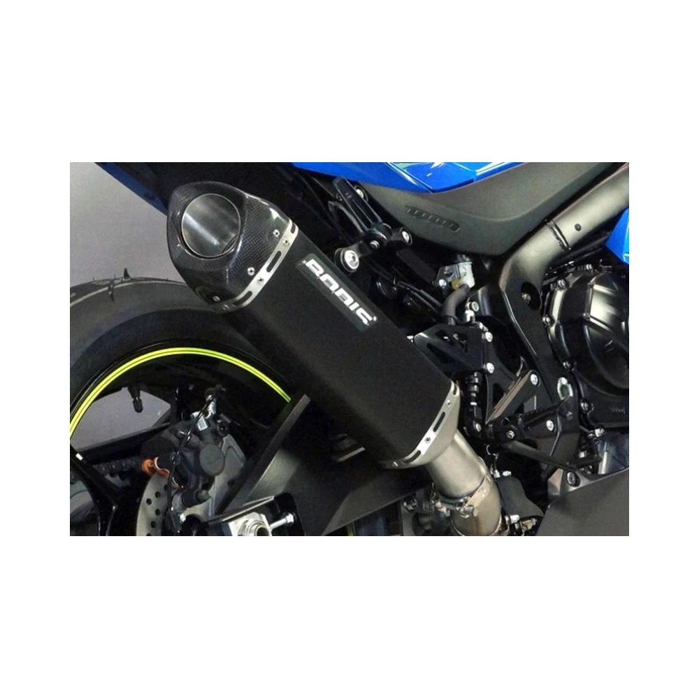 Auspuff BODIS V4-M-CA in INOX/SCHWARZ (SS/BL) zu Suzuki (CH- Homologiert)