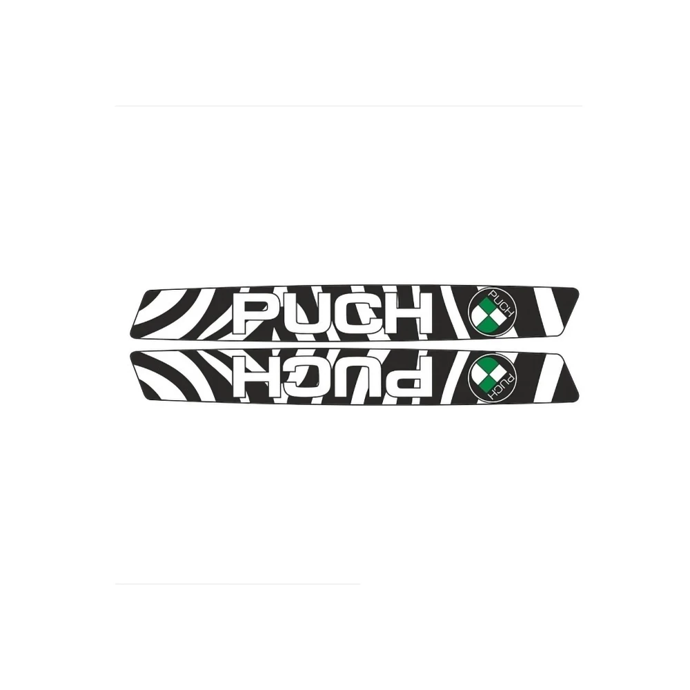 Sticker- Set PUCH ZEBRA, für Tank (links und rechts) zu Maxi Rahmen
