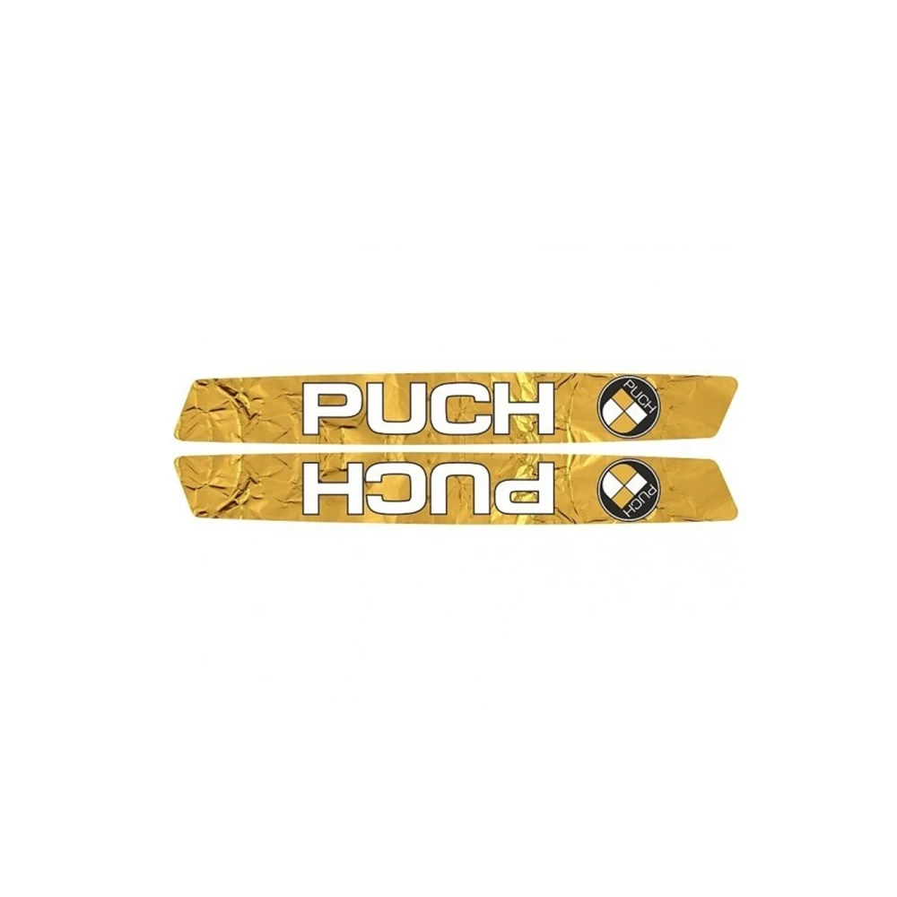 Sticker- Set PUCH GOLDRUSH, für Tank (links und rechts) zu Maxi Rahmen