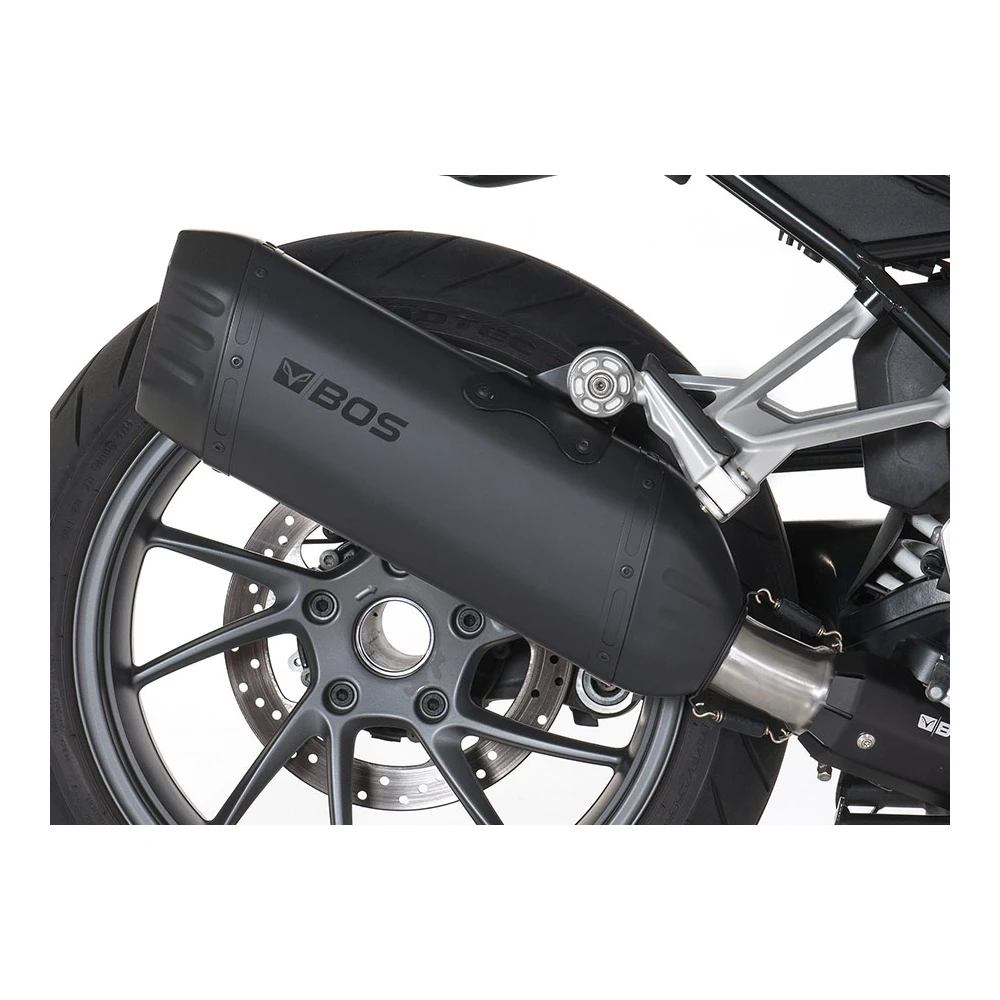 Auspuff BOS DESERT FOX in Black Edition zu KTM (CH-Homologiert) EURO4