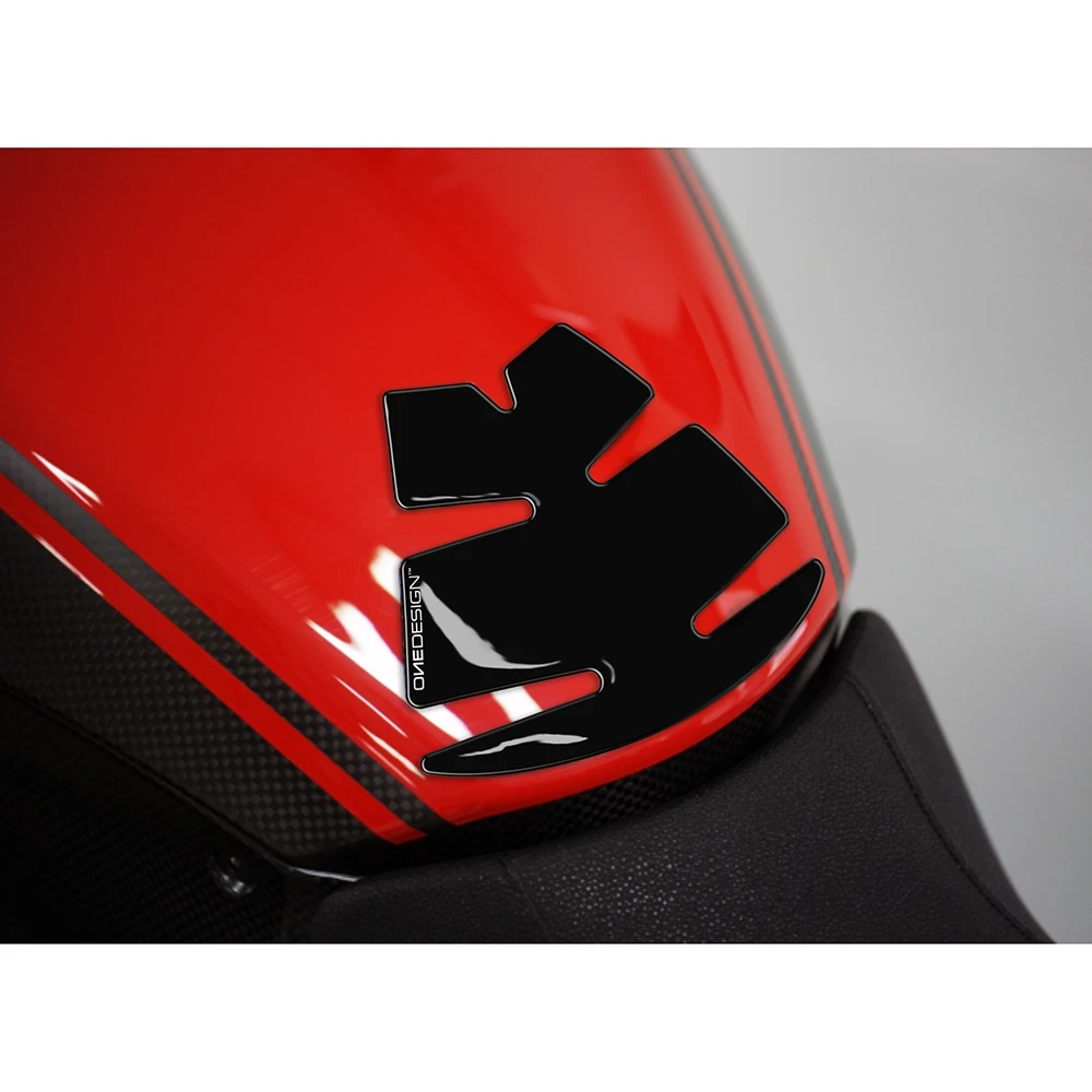 Tankprotektor PRINT DUCATI 749/999/Diavel in schwarz (141.7 x 118.3mm)