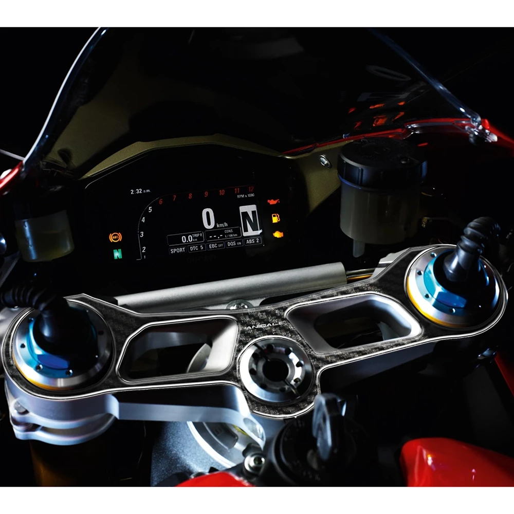 Gabelbrücken- Protektor PRINT in carbon-look zu Ducati