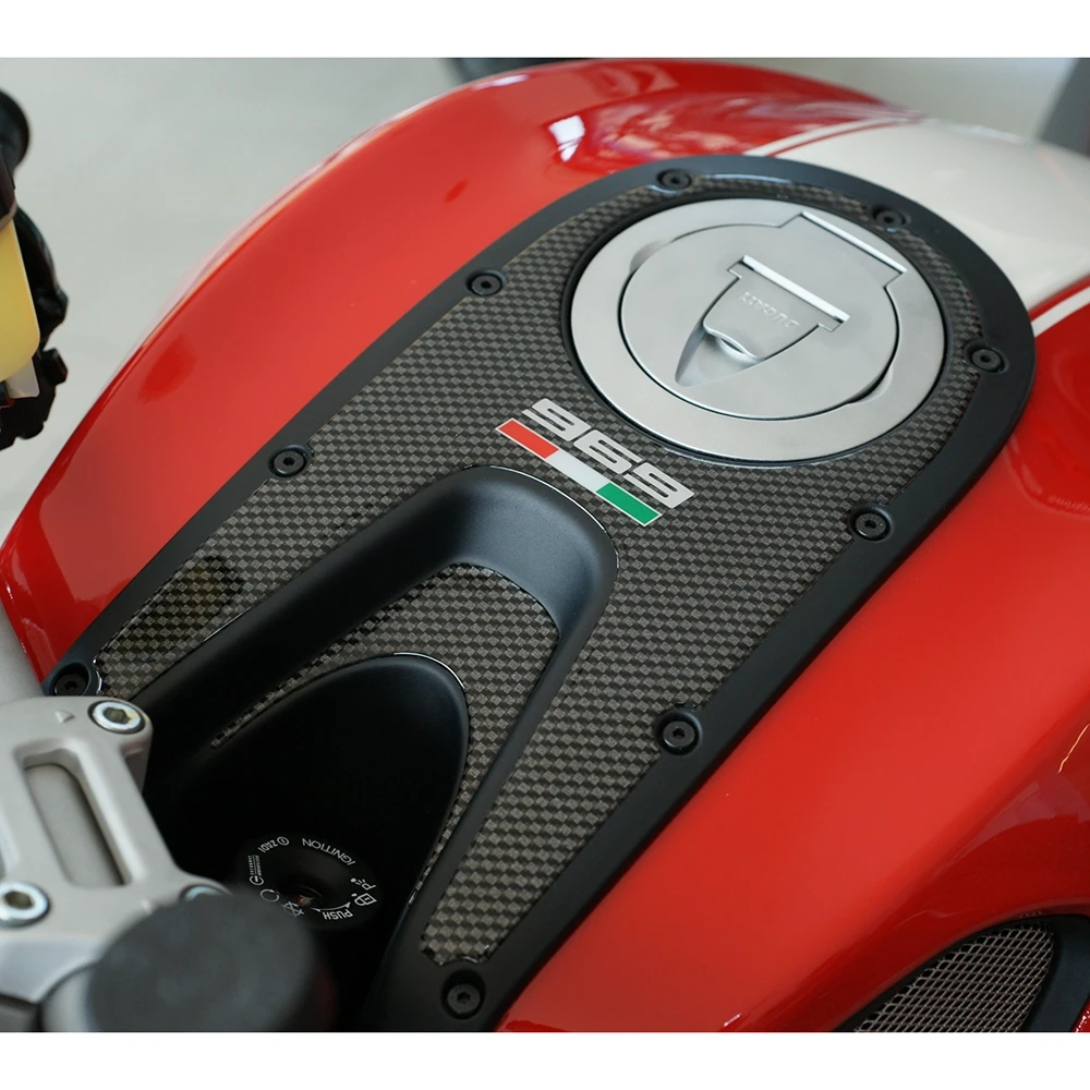 Tanktop- Protektor PRINT in carbon-look zu Ducati
