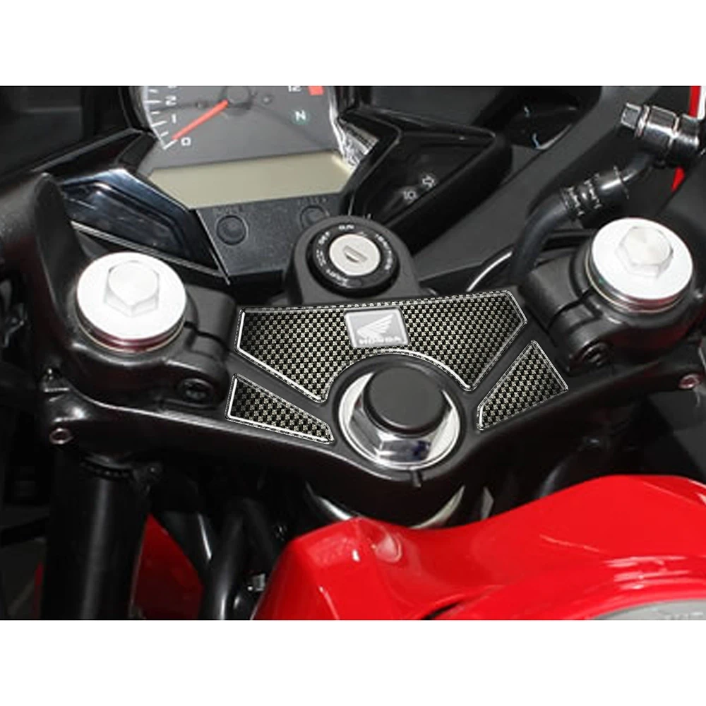 Gabelbrücken- Protektor PRINT in carbon-look zu Honda