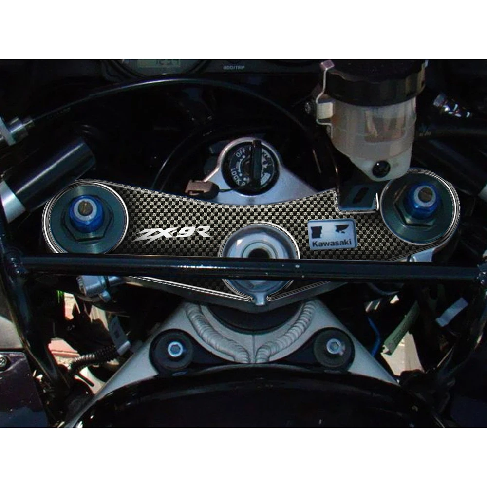 Gabelbrücken- Protektor PRINT in carbon-look zu Kawasaki