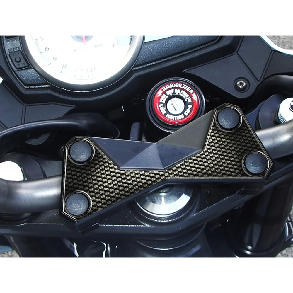 Gabelbrücken- Protektor PRINT in carbon-look zu Kawasaki