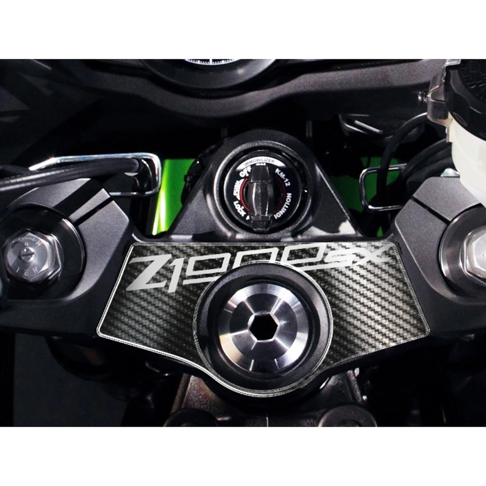 Gabelbrücken- Protektor PRINT in carbon-look zu Kawasaki