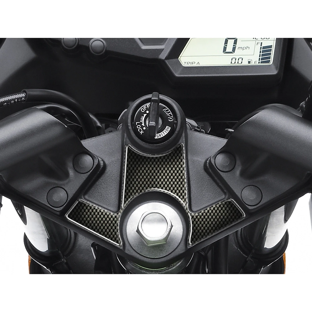 Gabelbrücken- Protektor PRINT in carbon-look zu Kawasaki