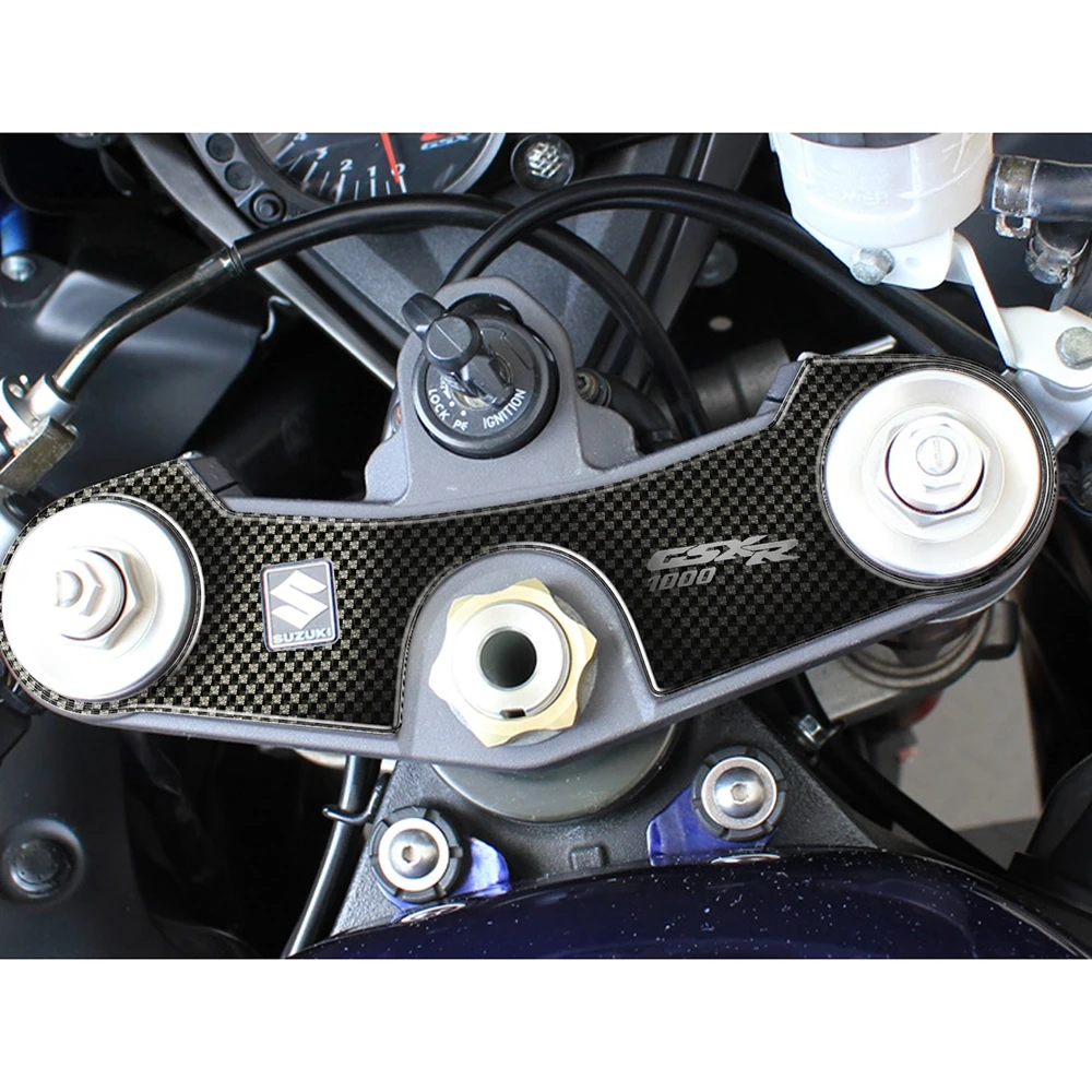 Gabelbrücken- Protektor PRINT in carbon-look zu Suzuki