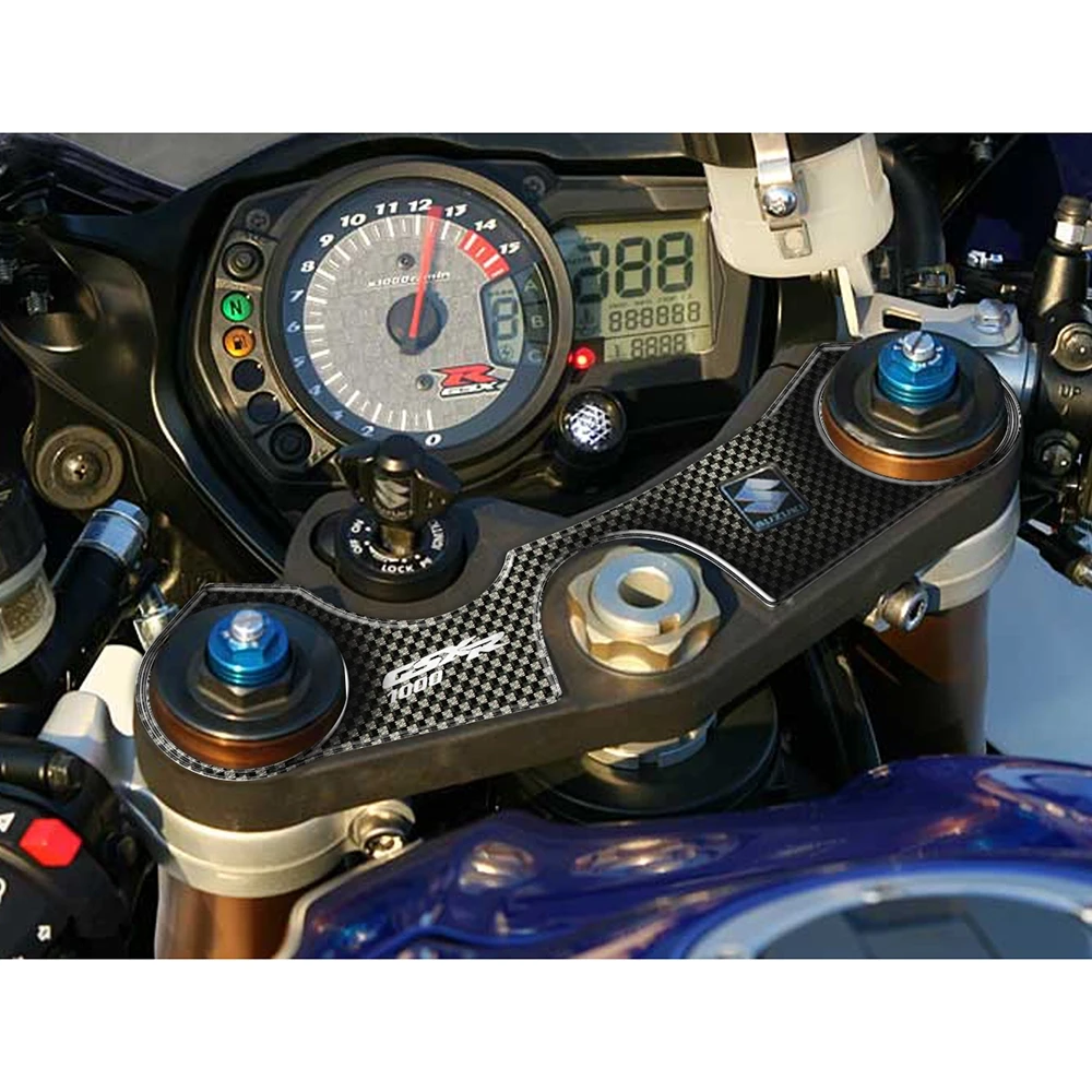 Gabelbrücken- Protektor PRINT in carbon-look zu Suzuki