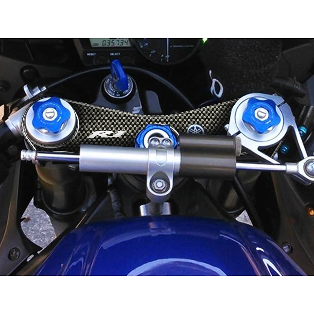 Gabelbrücken- Protektor PRINT in carbon-look zu Yamaha