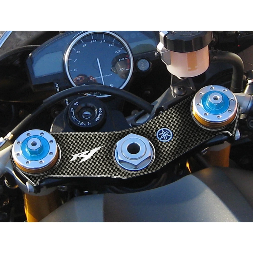 Gabelbrücken- Protektor PRINT in carbon-look zu Yamaha