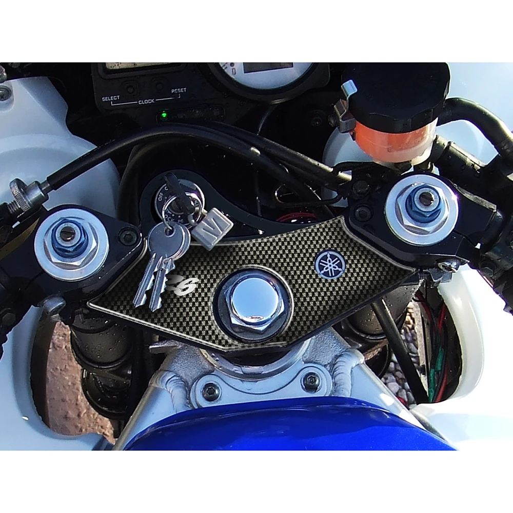 Gabelbrücken- Protektor PRINT in carbon-look zu Yamaha