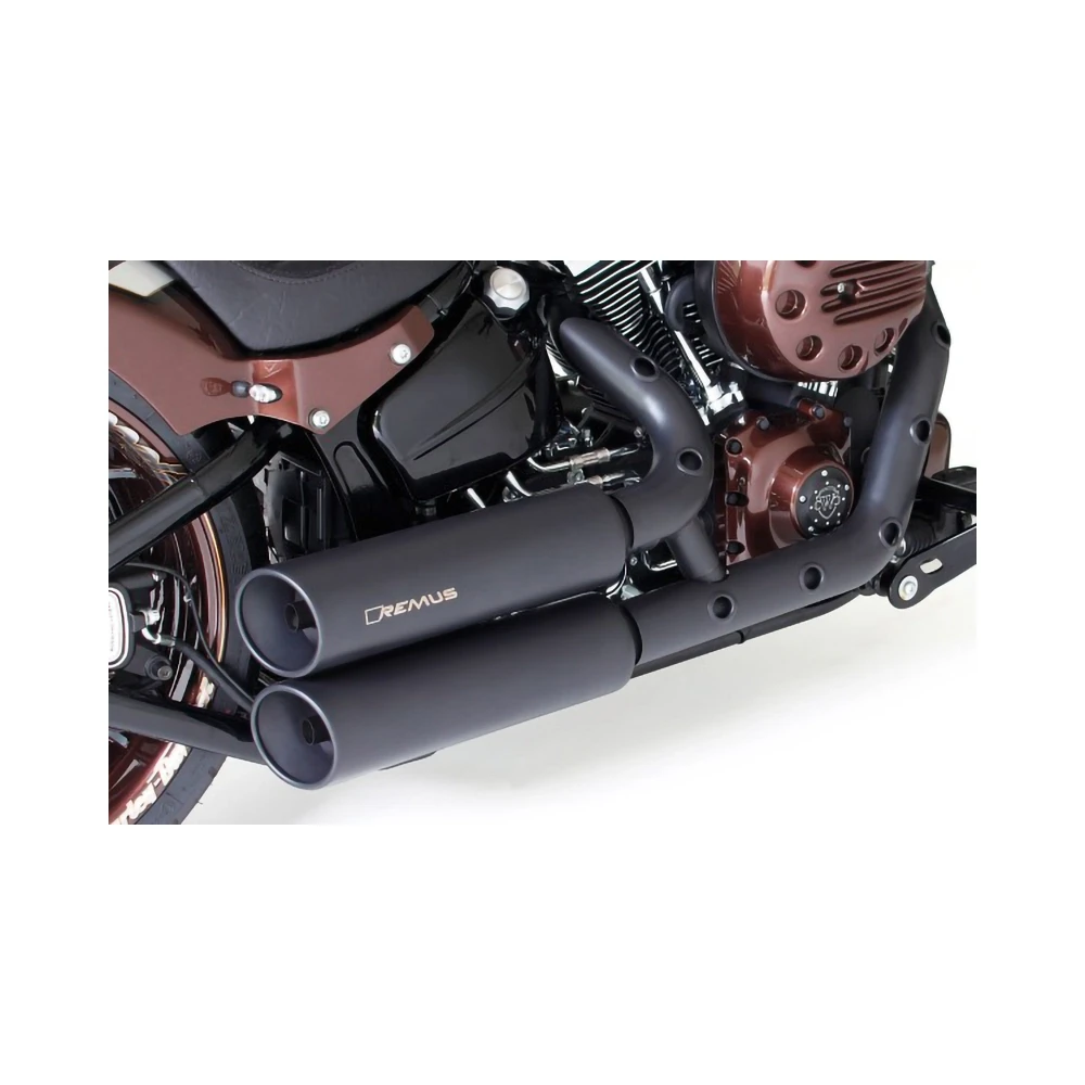 Auspuffanlage REMUS CUSTOM in SCHWARZ zu HD (CH- Hom.) EURO4