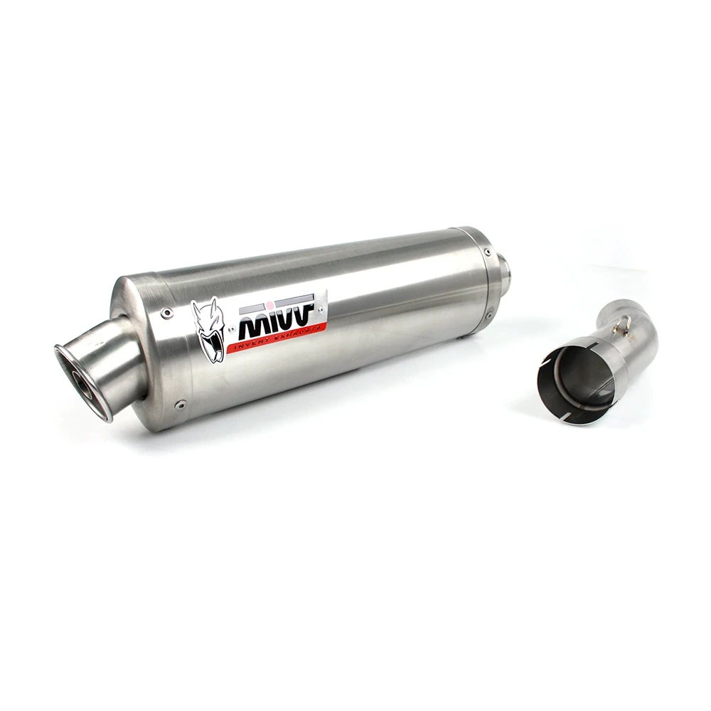Auspuff MIVV OVAL in Edelstahl zu Kawasaki (CH- Homologiert)