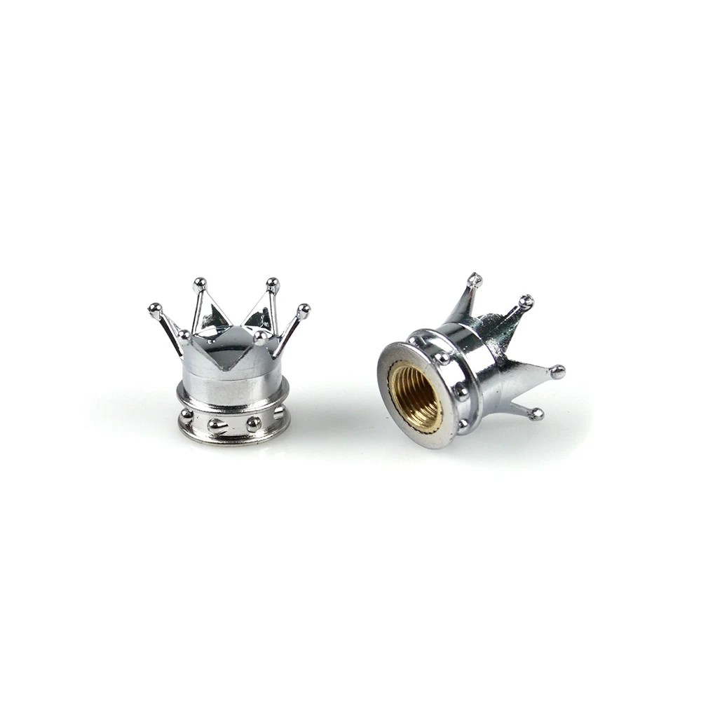 Ventildeckel MOPED KINGS (Paar) KING in silber