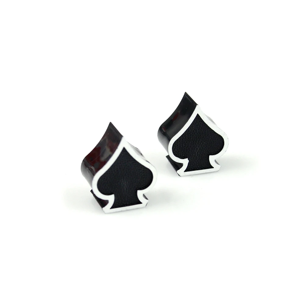 Ventildeckel MOPED KINGS (Paar) PIK in schwarz