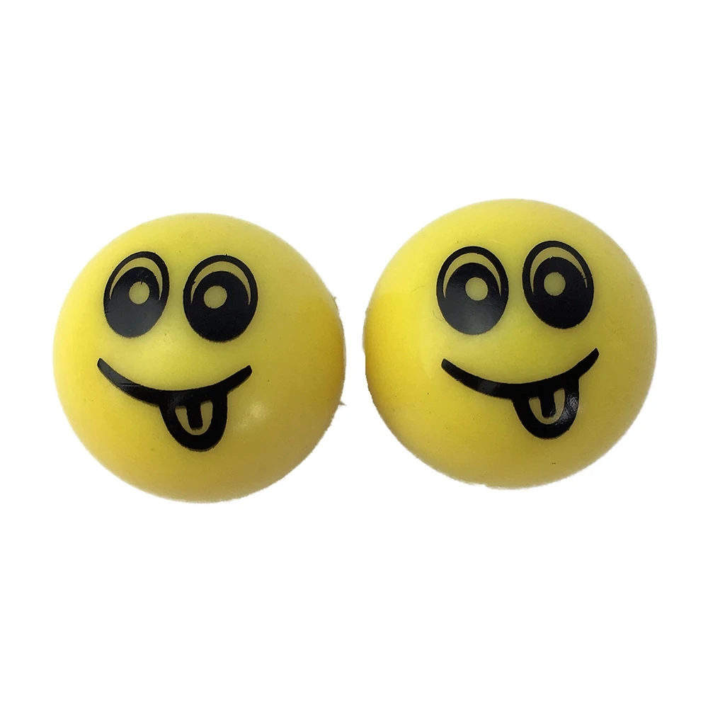 Ventildeckel MOPED KINGS (Paar) EMOJI in gelb