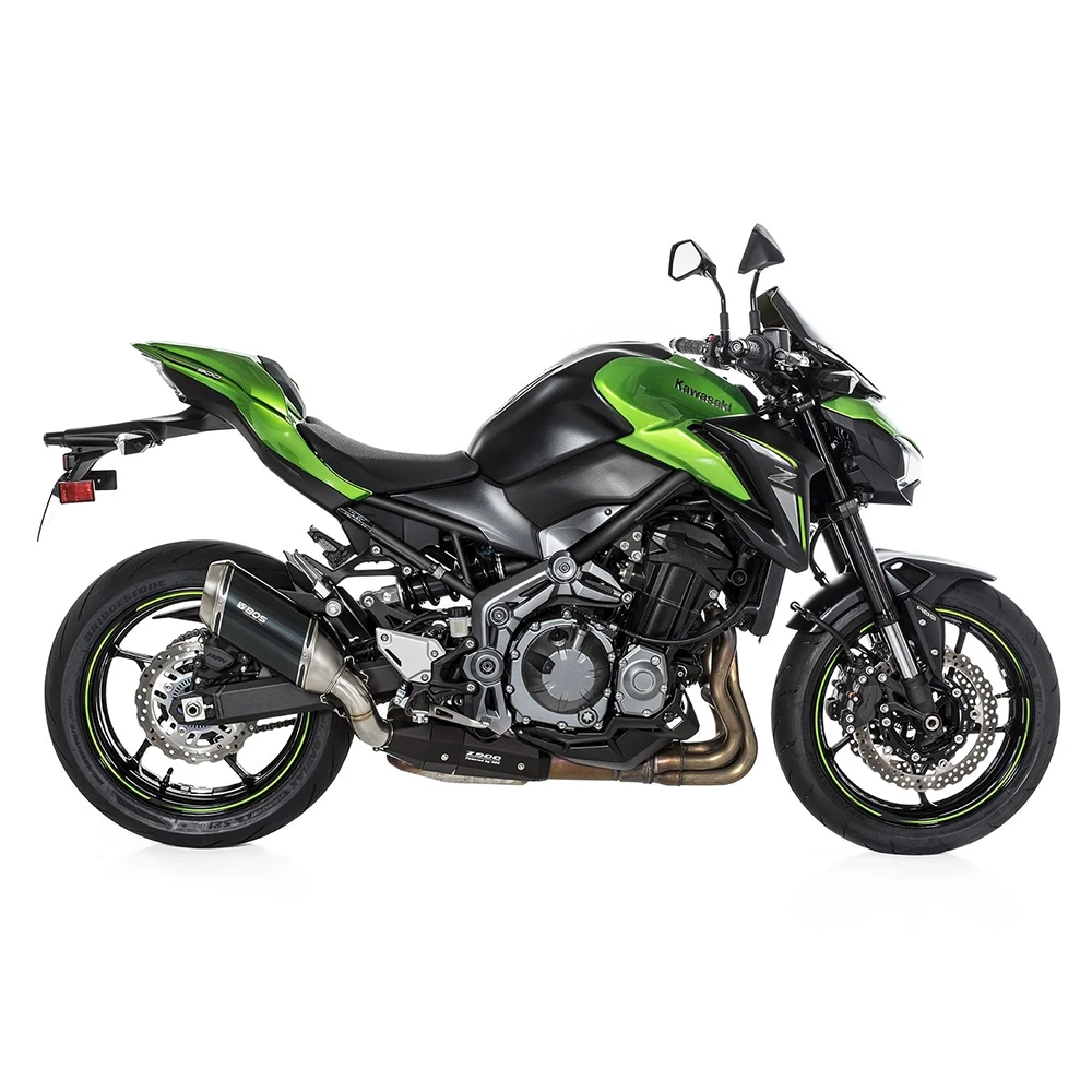 Auspuff BOS STREET FOX in Carbon zu Kawasaki (CH-Homologiert) EURO4