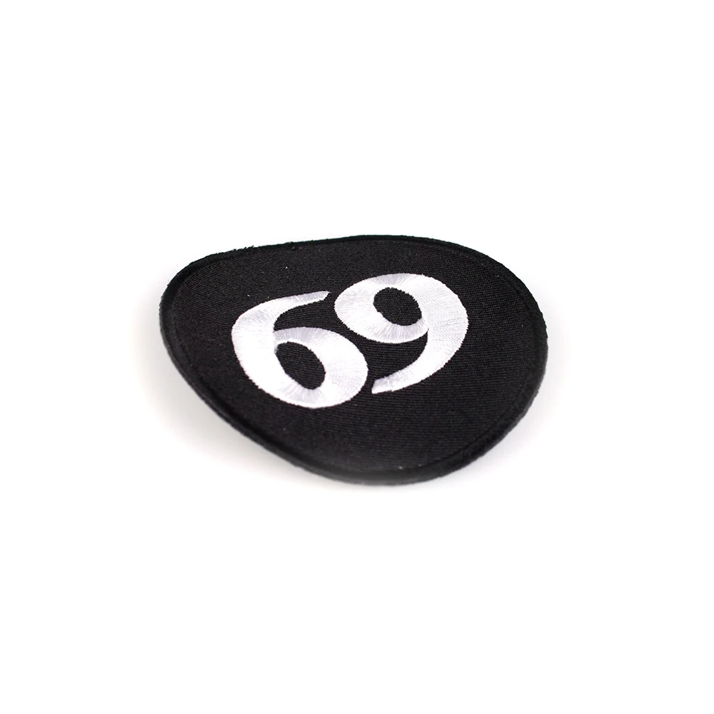 Aufnäher MOPED KINGS 69 in schwarz/weiss (Ø 73mm)