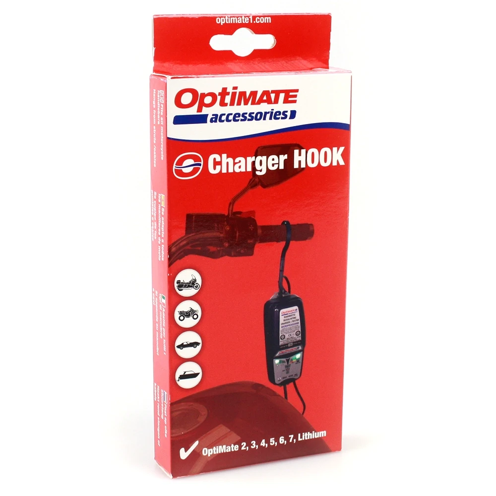 Charger Hook tecMATE Haken zum Aufhängen von OptiMate Ladegeräte 2 - 3 - 4