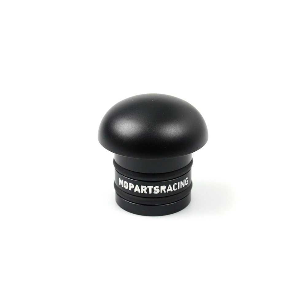 Tankdeckel MOPARTS GLOBE, aus Aluminium, gefräst, in schwarz zu Piaggio Ciao