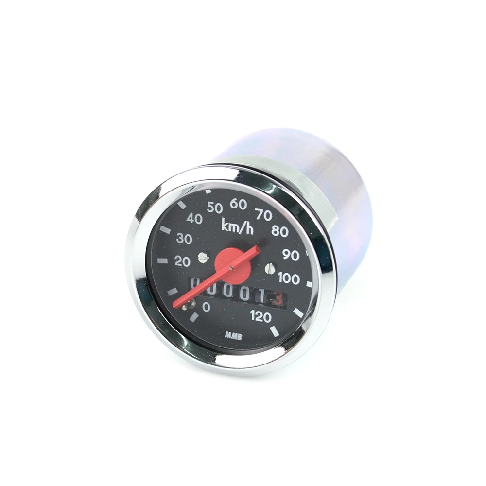 Tacho-Kopf MMB (Typ VDO) Ø 48mm bis 120 km/h (Zifferblatt: schwarz / Ring: