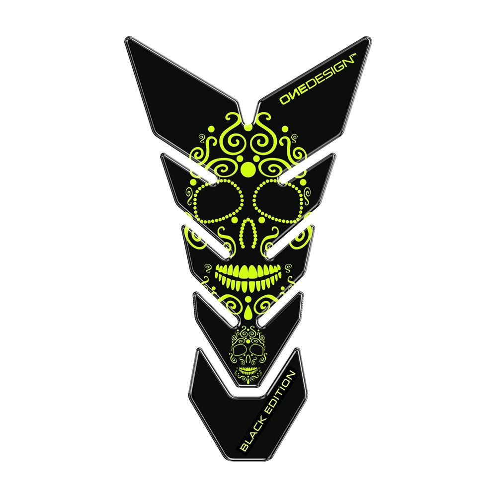 Tankprotektor ONE DESIGN BLACK EDITION - MAIA in gelb fluo (134 x 230mm)