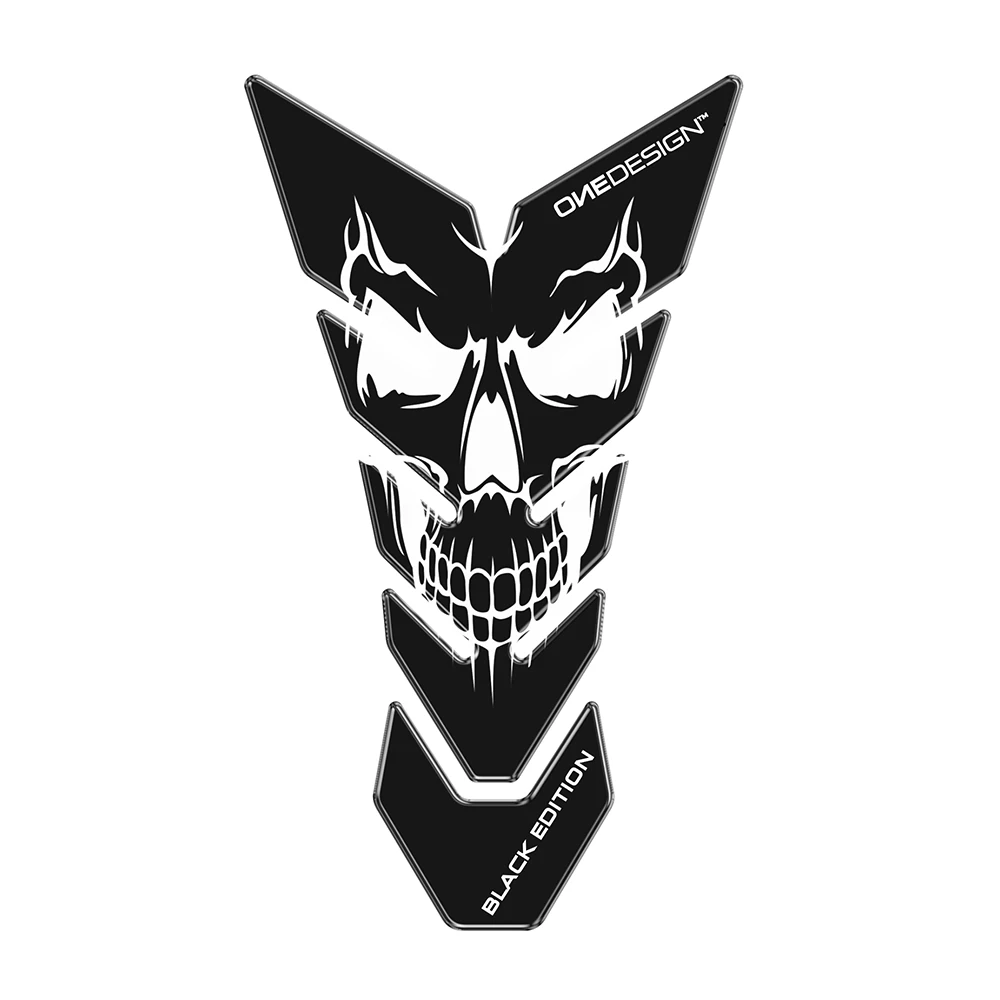 Tankprotektor ONE DESIGN BLACK EDITION - PUNISHER in schwarz (134 x 230mm)