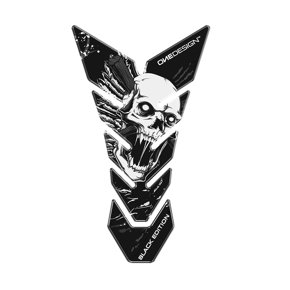 Tankprotektor ONE DESIGN BLACK EDITION - ANGEL OF DEATH in schwarz (134 x