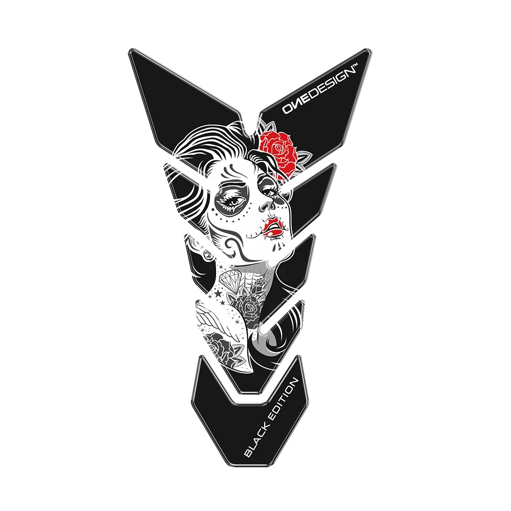 Tankprotektor ONE DESIGN BLACK EDITION - WOMAN TATTO in schwarz (134 x 230