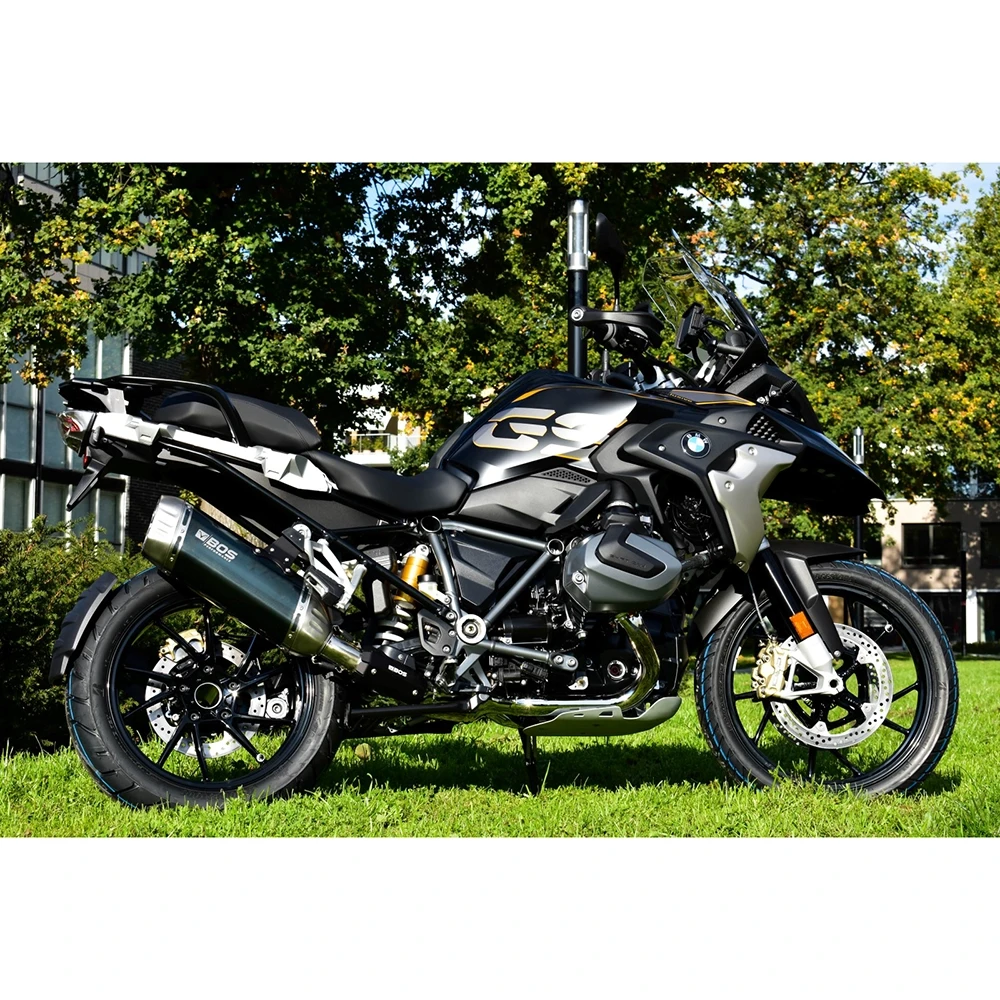 Auspuff BOS DESERT FOX in Edelstahl- matt zu BMW (CH-Homologiert) EURO4