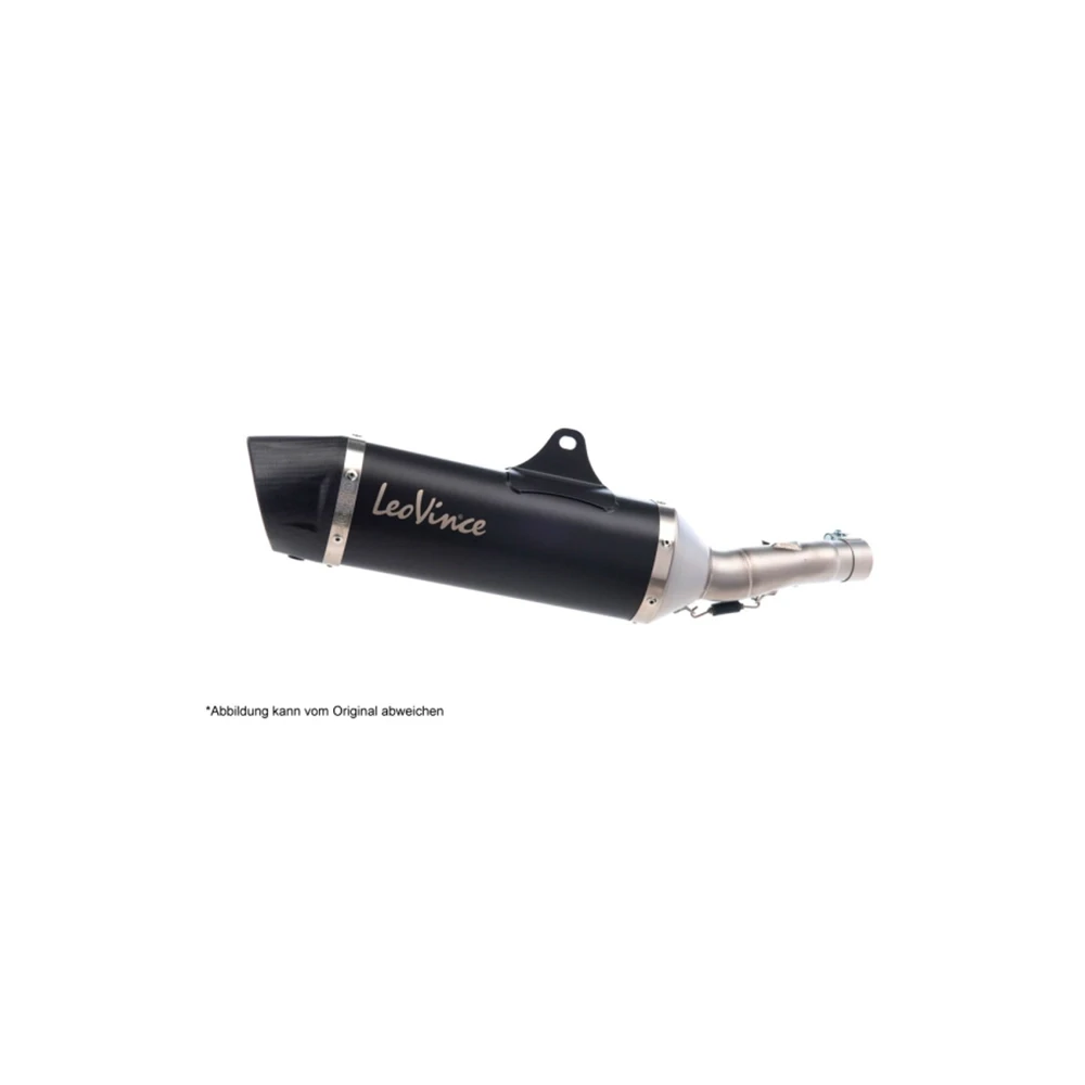 Auspuff LeoVince Nero in inox-schwarz zu BMW (CH-Hom)