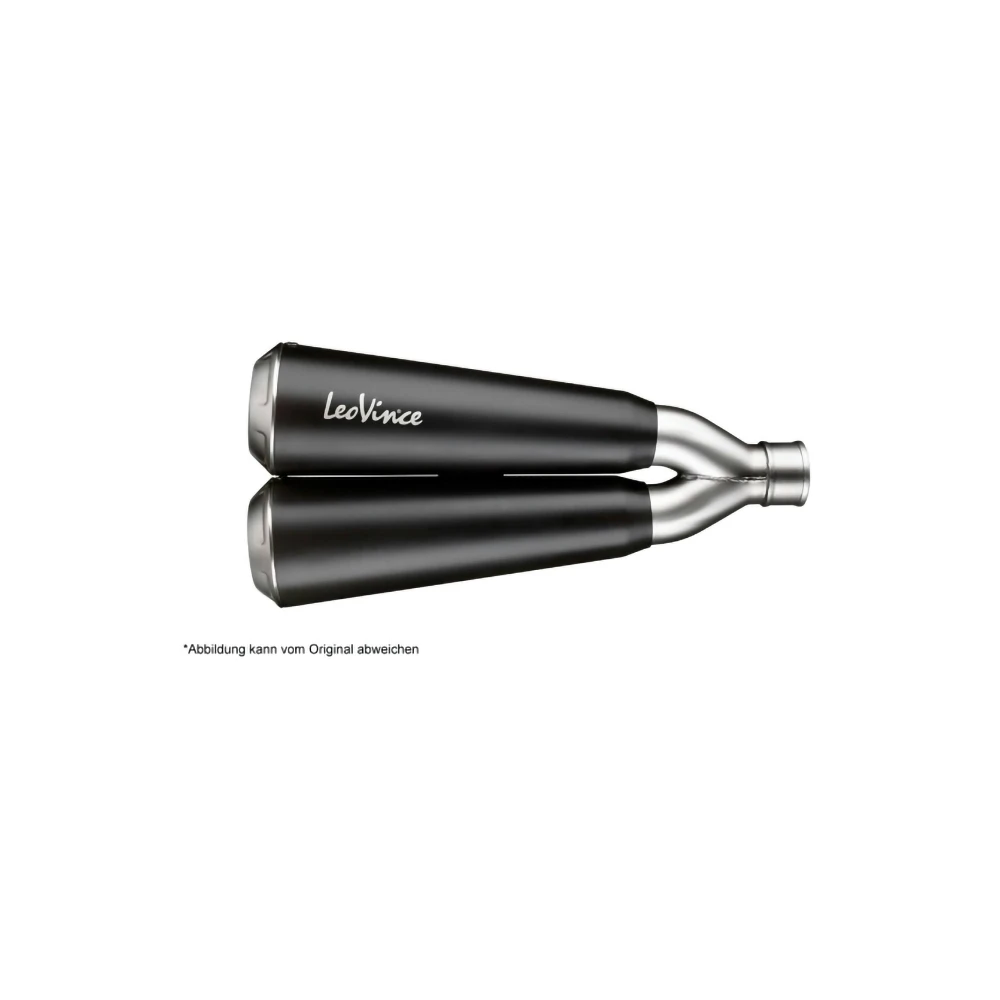 Auspuff LeoVince GP Duals in inox-schwarz zu Husqvarna (CH-Hom)