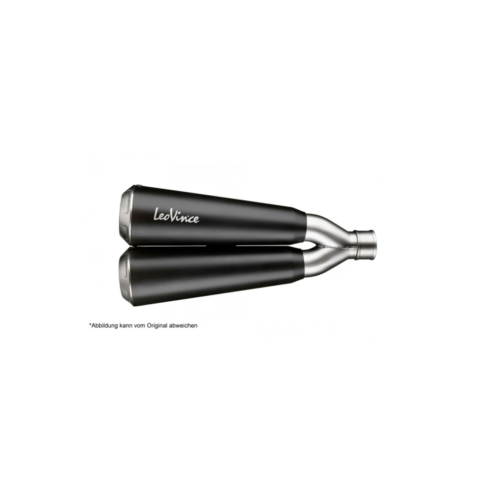 Auspuff LeoVince GP Duals in inox-schwarz zu Ducati (CH-Hom)