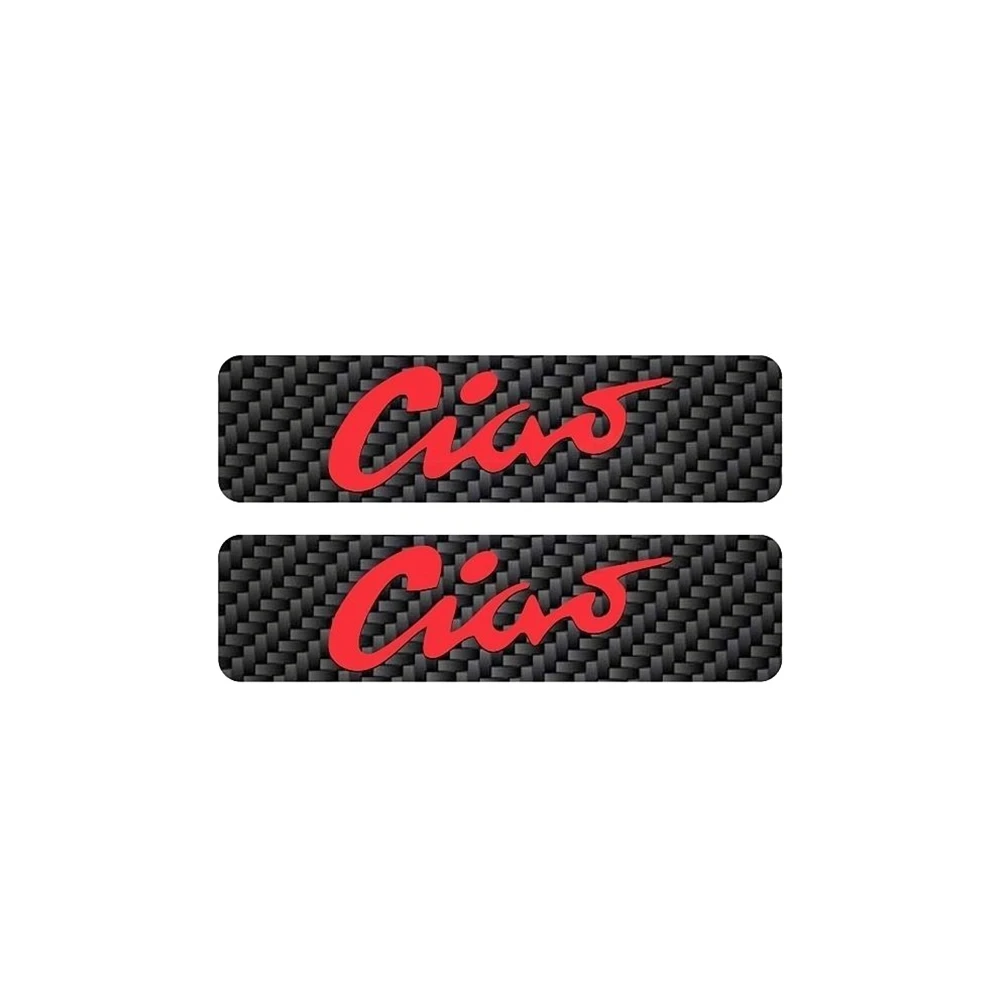 Tankbeschriftung MOPED KINGS - CIAO (Paar) in rot/carbon (30 x 115mm)