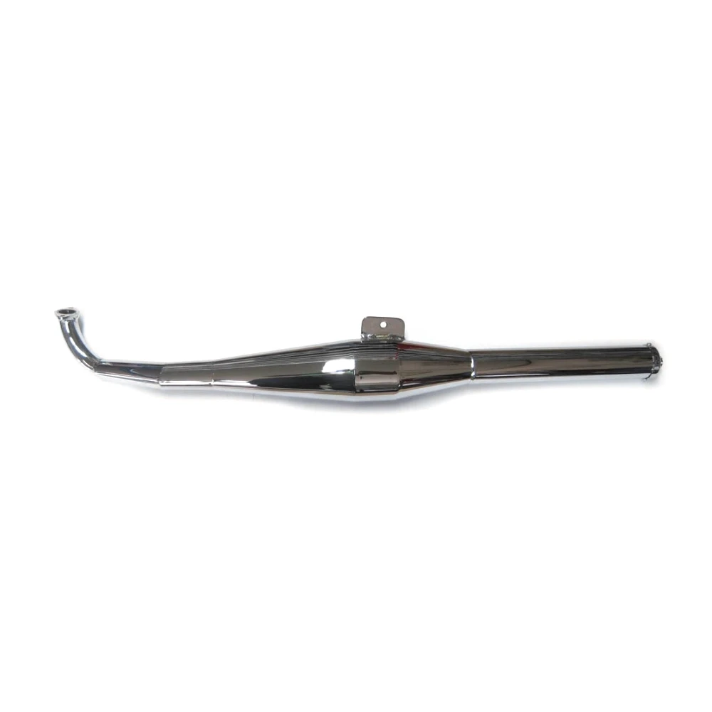 Auspuff HOMOET DEMPER P6 in chrom zu Puch Maxi N/S