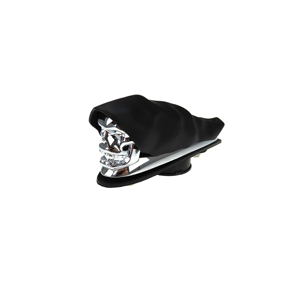 Zierfigur MOPED KINGS DEAD HEAD in chrom (120 x 50/40 x 40mm)