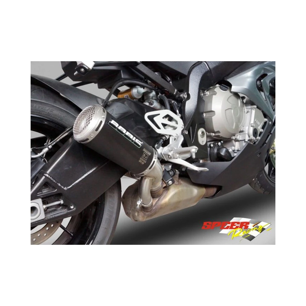 Auspuff BODIS GPC-RS II-GEX in INOX/SCHWARZ (SS/BL) zu BMW (CH- Homologier