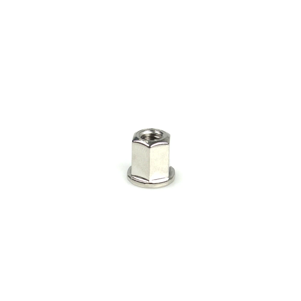 Mutter MOPED KINGS M7/1 x H 12mm, verchromt - geeignet für Auspuffflansch