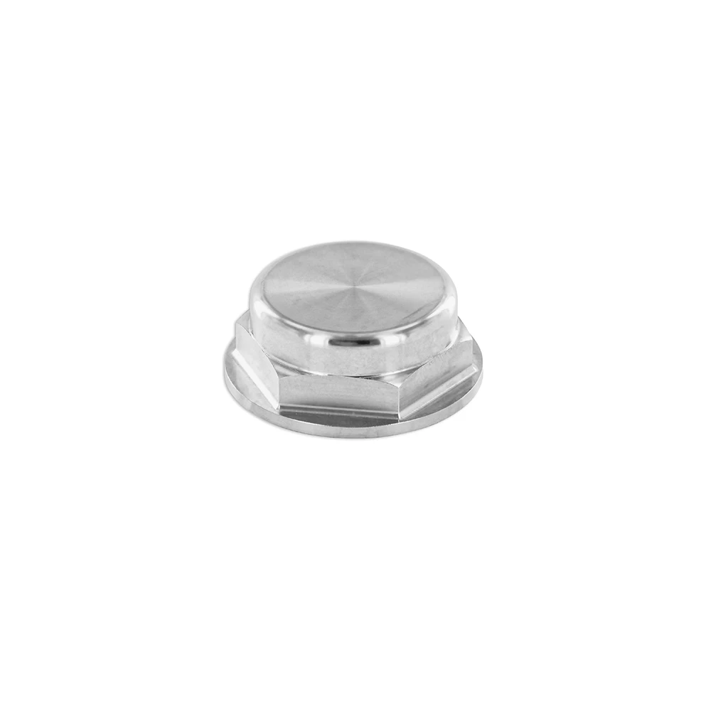 Abschlussmutter MOPED KINGS (M26/1 x H 15mm), Edelstahl für Gabelschaft (St