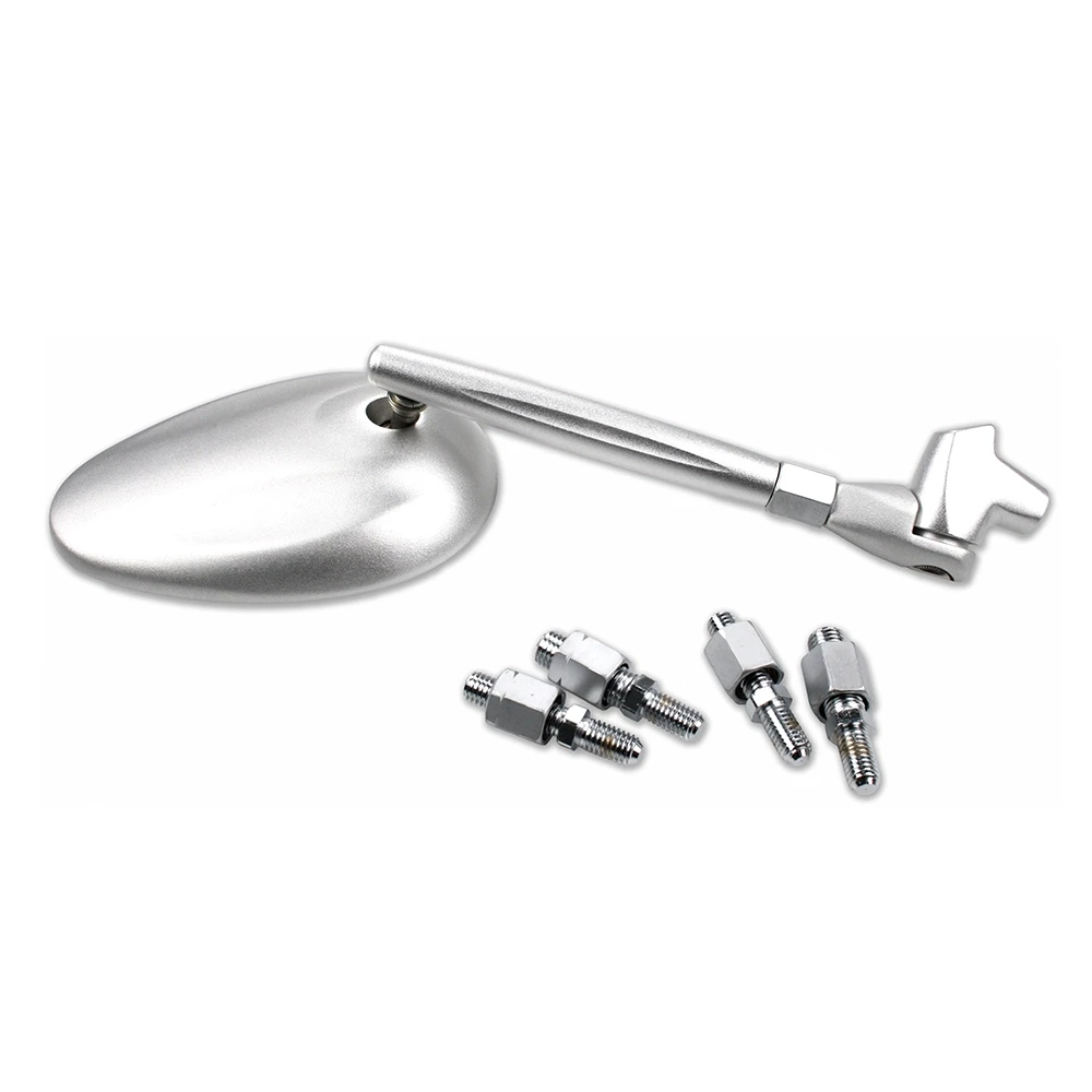 Rückspiegel VICMA OVALADO 125 x 86mm in SILBER Matt (M8/M10 x 1.25mm) (LIN