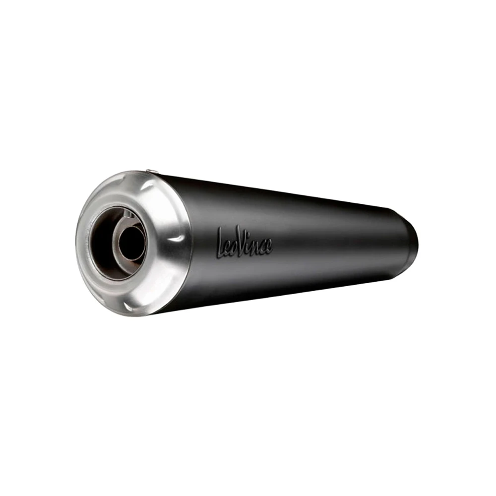 Auspuff LeoVince Classic Racer in inox-schwarz zu Honda (CH-Hom)