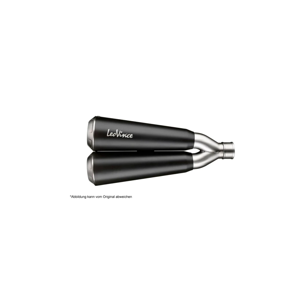 Auspuff LeoVince GP Duals in inox-schwarz zu Ducati (CH-Hom)