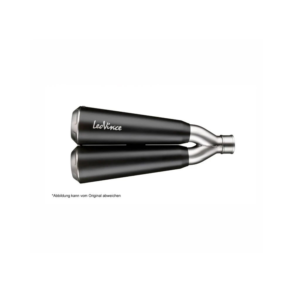 Auspuff LeoVince GP Duals in inox-schwarz zu Suzuki (CH-Hom)