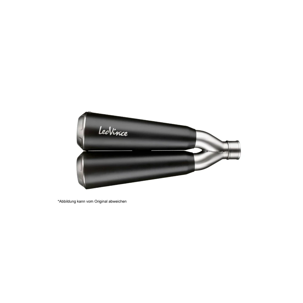 Auspuffanlage LeoVince (2in1) GP Duals in inox-schwarz zu Yamaha (CH-Hom)