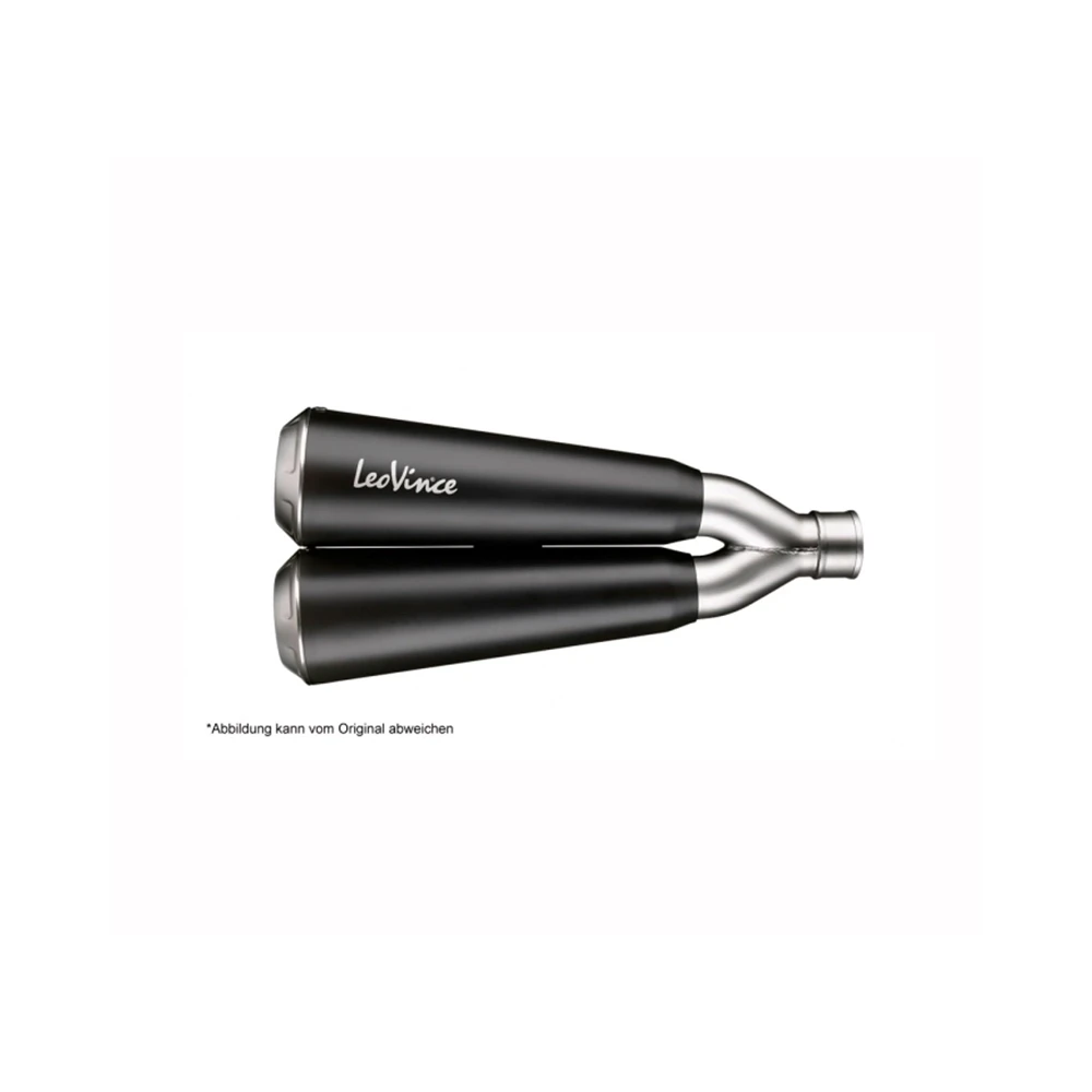 Auspuff LeoVince GP Duals in inox-schwarz zu Kawasaki (CH-Hom)