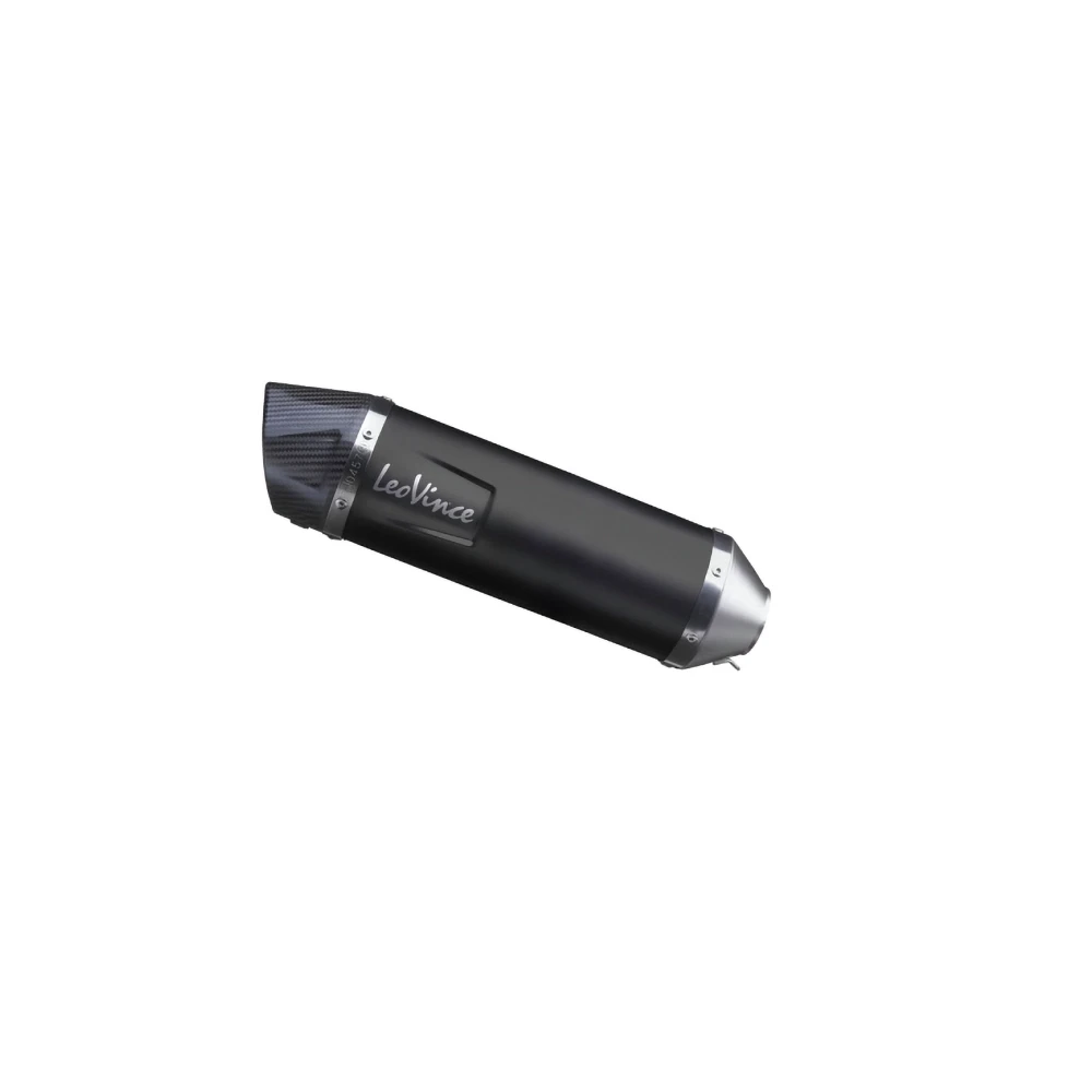 Auspuff LeoVince LV One Evo in inox-schwarz zu Suzuki (CH-Hom)