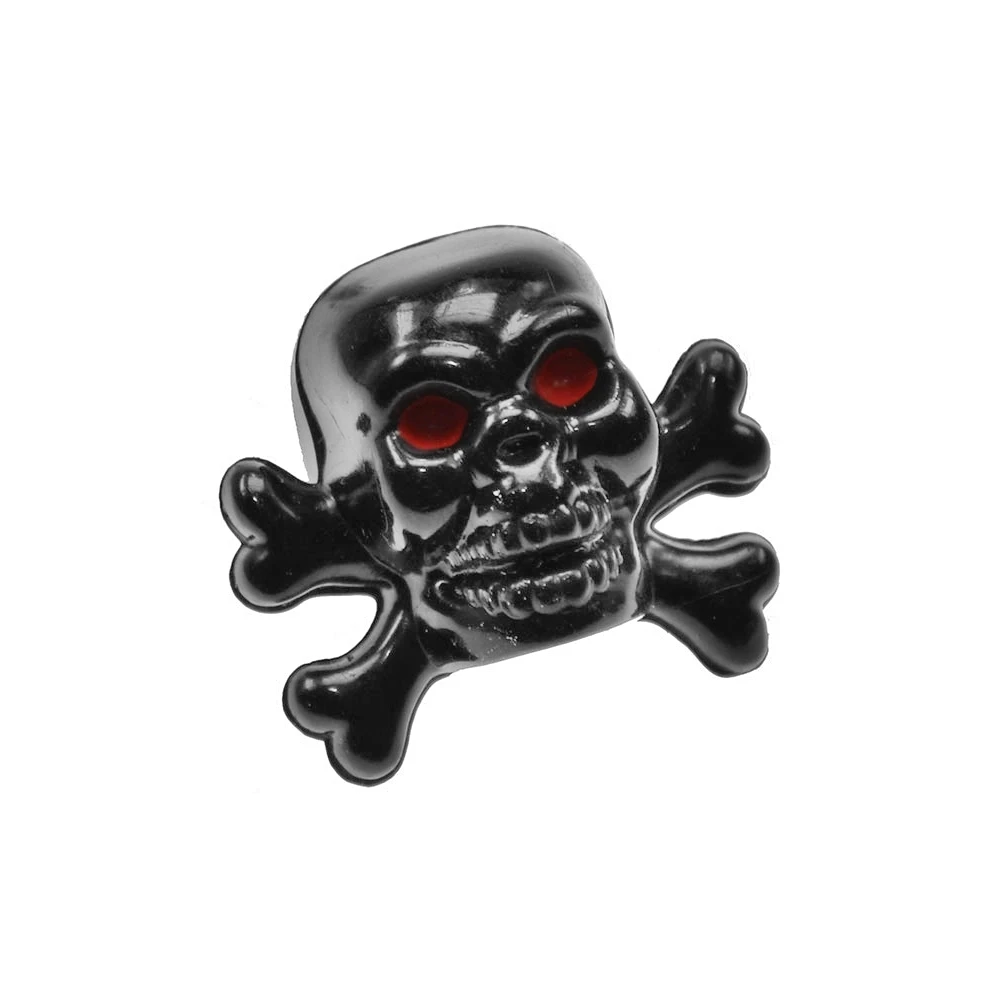 Ventildeckel Totenkopf schwarz