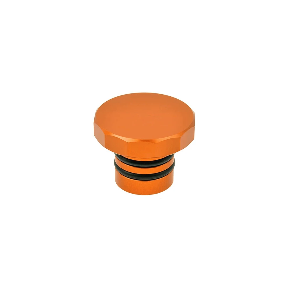 Tankdeckel AKOA DODECAGON, aus Aluminium, gefräst, in orange zu Puch Maxi